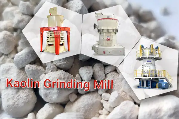 What equipment is used for kaolin grinding?